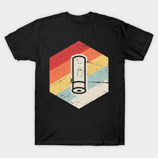 Retro 70s Shotgun Shell | Skeet Shooting T-Shirt by Wizardmode